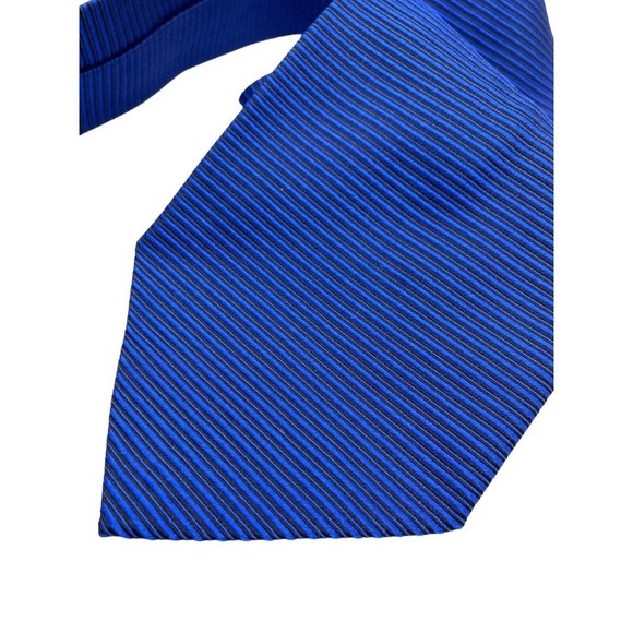 Luciano Gatti Elite Tie Blue Black Textured Necktie 100% Silk Italy Made Luxury - Picture 4 of 8